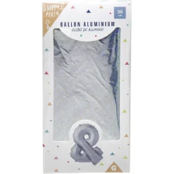 Ballon symbole &, aluminium