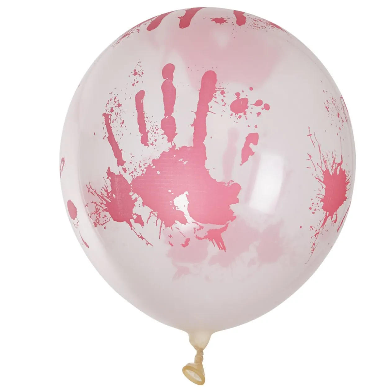 Ballons transparents Blood x6