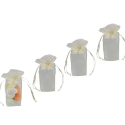 Ballotin à dragées ivoire x4