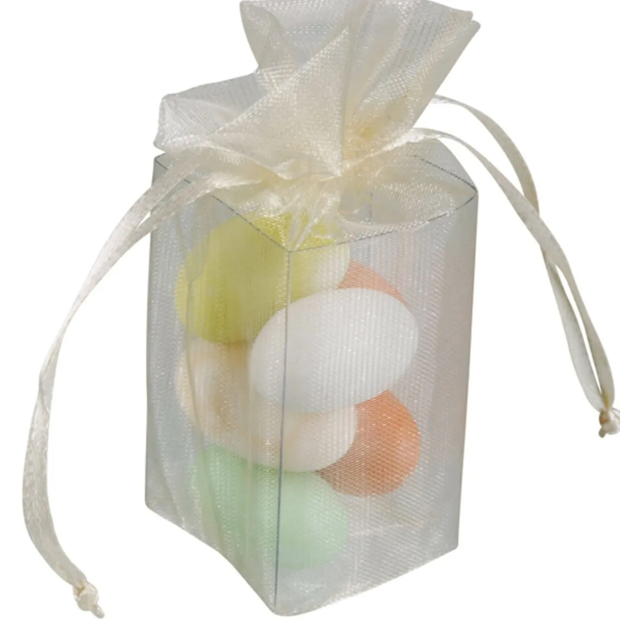 Ballotin à dragées ivoire x4