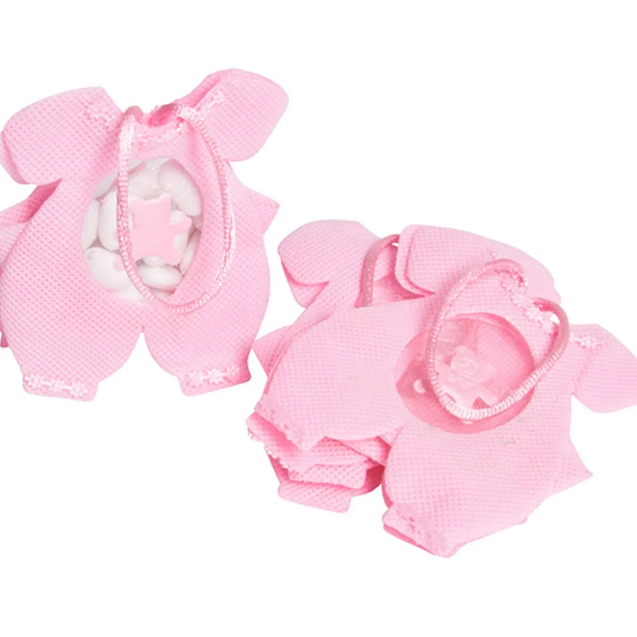 Ballotin à dragées rose x3