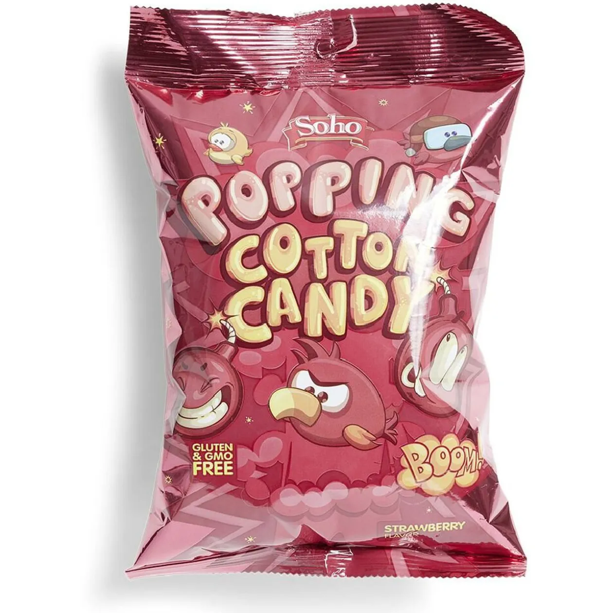 Barbe à papa pétillante Soho saveur fraise 75g