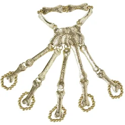 Bijou main squelette Spirit Halloween doré