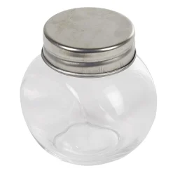 Bocal à dragées en verre avec bouchon métal x6