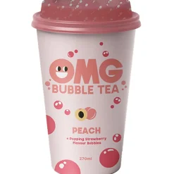 Boisson Bubble Tea 270ml goût pêche