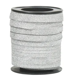 Bolduc argenté pailleté 40 m