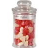 Bonbon jarre coeur Rose et Blanc125g