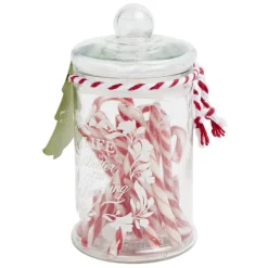 Bonbonnière de Noël avec sucres d'orge Ø13xH18 cm