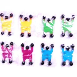 Bonhomme acrobate collant sur vitre x8