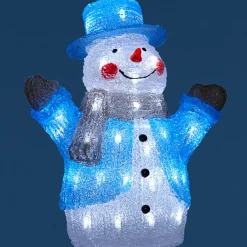 Bonhomme de neige 3D lumineux fixe
