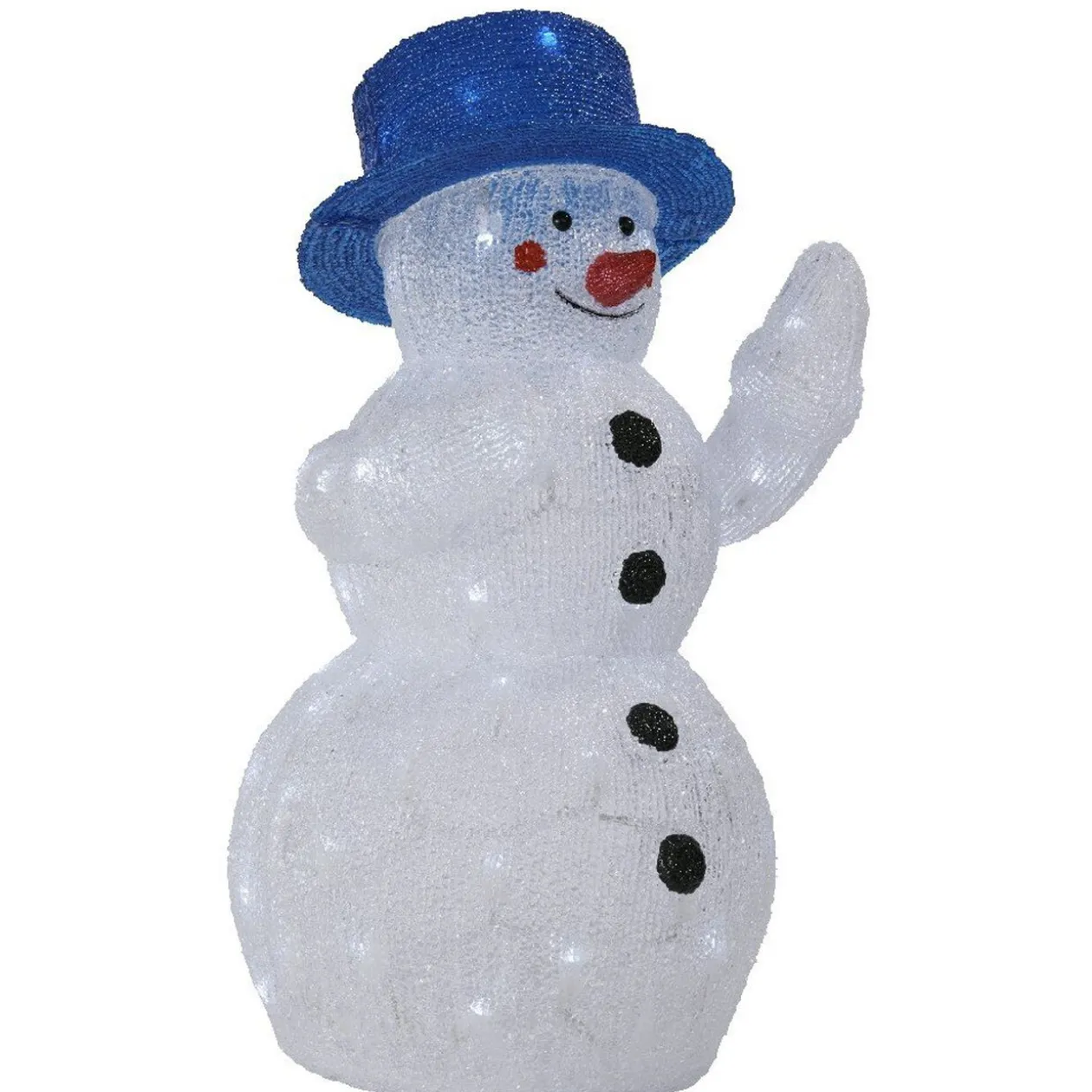 Bonhomme de neige lumineux solaire