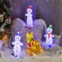 Bonhomme de neige lumineux 30 LED