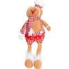 Bonhomme pain d'épice déco Noël avec jambes pendantes H48cm