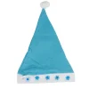 Bonnet de Noël adulte bleu lumineux