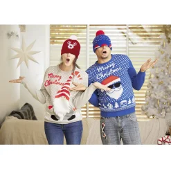 Bonnet de Noël Adulte en tricot lumineux