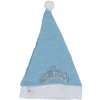 Bonnet de noël bleu diadème lumineux