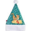 Bonnet de Noël Disney Winnie Tigrou vert et blanc 26xH34cm