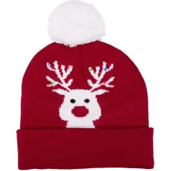 Bonnet de Noël Enfant en tricot lumineux