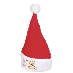 Bonnet de Noël enfant Mon premier Noël rouge blanc