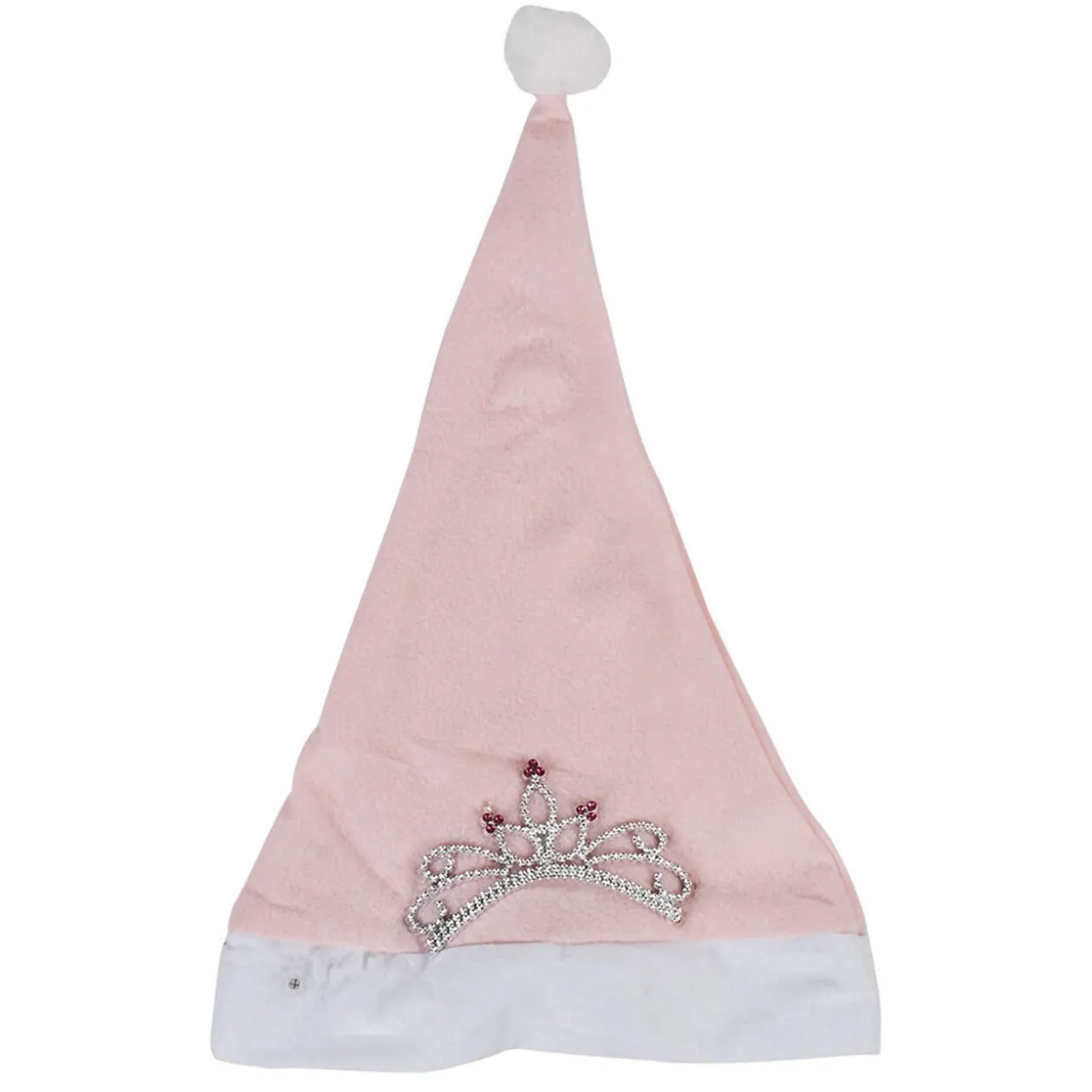Bonnet de noël rose diadème lumineux