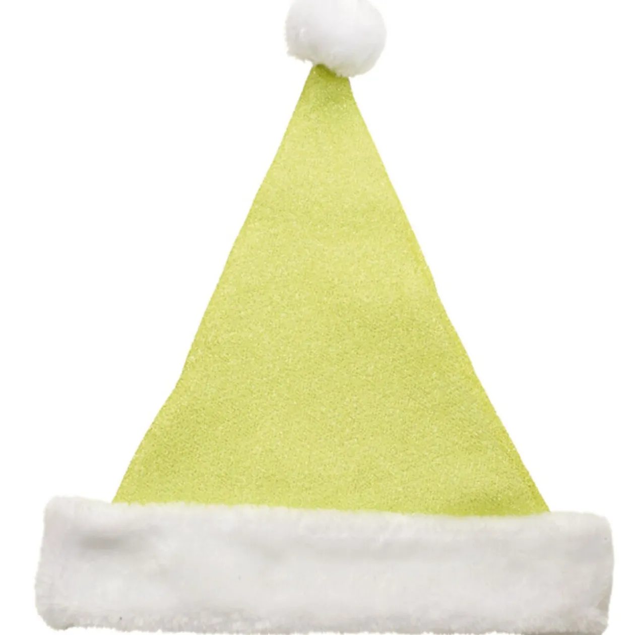 Bonnet de Noël vert pailleté