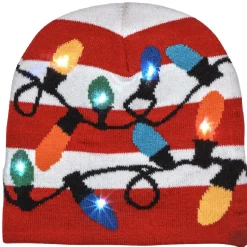 Bonnet guirlande de Noël 6 LED