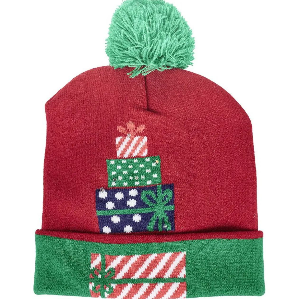 Bonnet lumineux de Noël adulte