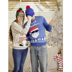 Bonnet lumineux de Noël adulte