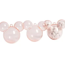 Boîte à dragées rose transparent x3