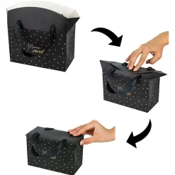 Boîte cadeau à étoiles pour Maman avec anse en tissu