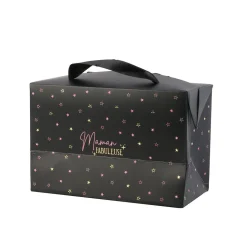 Boîte cadeau à étoiles pour Maman avec anse en tissu