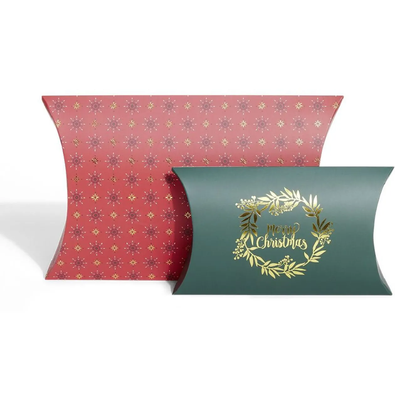 Boîte cadeau berlingot Noël traditionnel x2