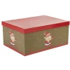 Boîte cadeau motif Père Noël grand modèle