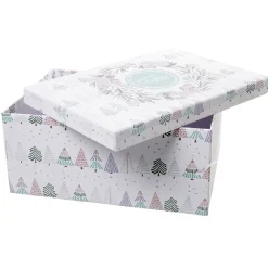 Boîte cadeau Noël Merry Christmas L.38,5 x l.17,5 x H.28 cm