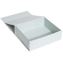 Boîte cadeau Noël pliable motif flocon iridescent