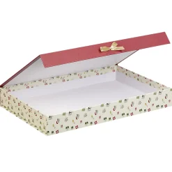 Boîte cadeau rectangulaire à motif hibou Joyeux Noël