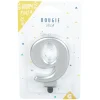 Bougie anniversaire chiffre 9 mat argenté