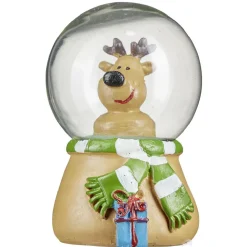 Boule à neige personnage de Noël Ø4,5xH7cm