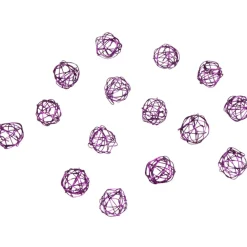 Boule déco violette x15