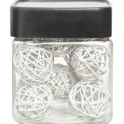 Boule décorative blanche x12