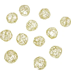 Boule décorative dorée X 12