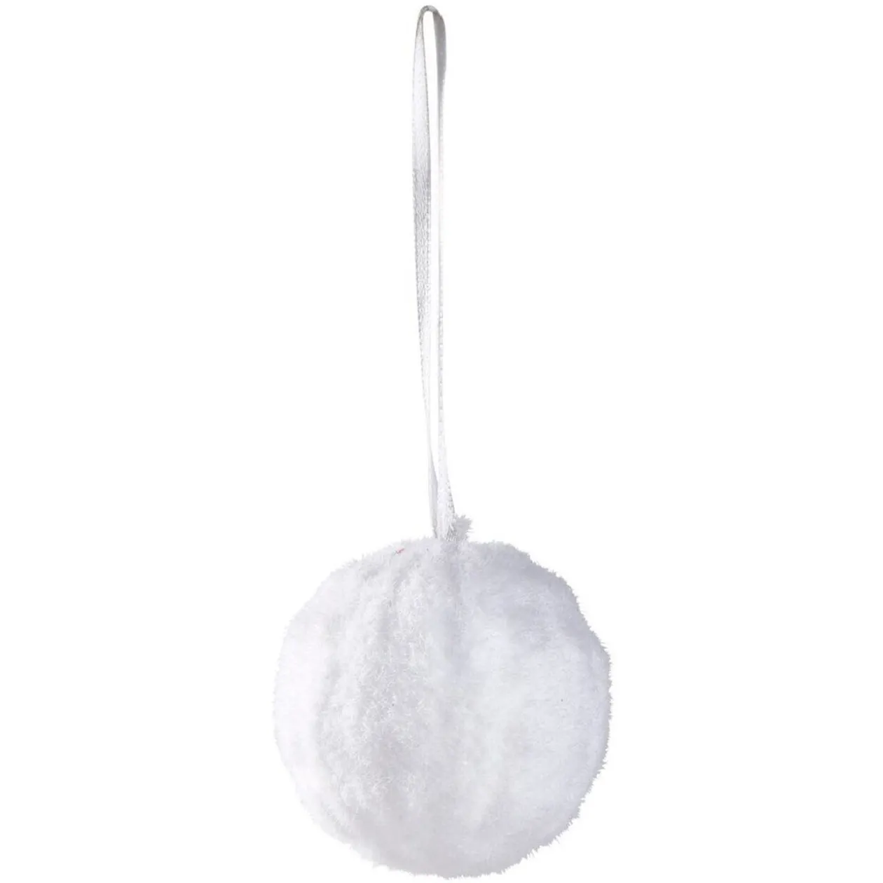 Boule de Noël à suspendre blanche