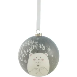 Boule de Noël à suspendre design cocooning