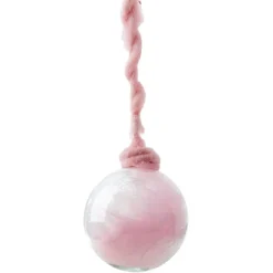 Boule de Noël à suspendre rose
