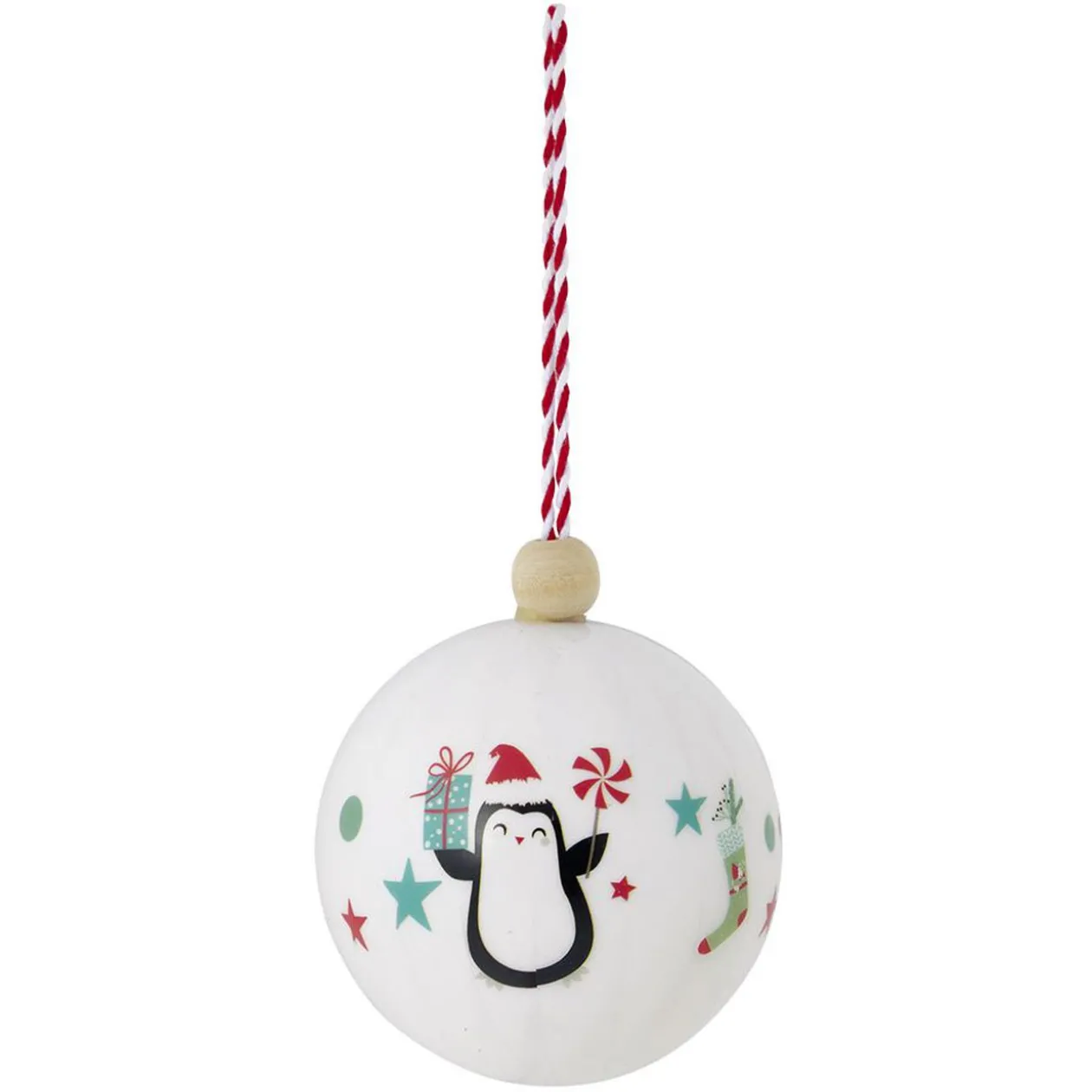 Boule de Noël assortie traditionnelle Ø8cm