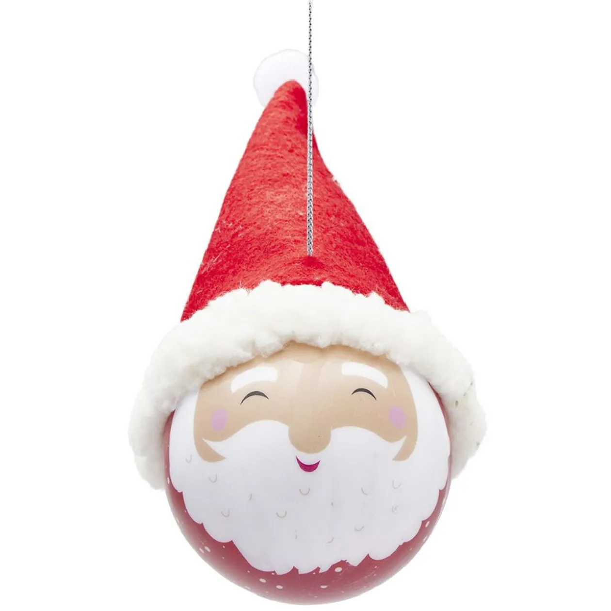 Boule de Noël avec bonnet à suspendre