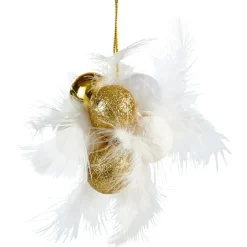 Boule de Noël avec plumes