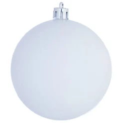 Boule de Noël blanc rose mat brillant x8