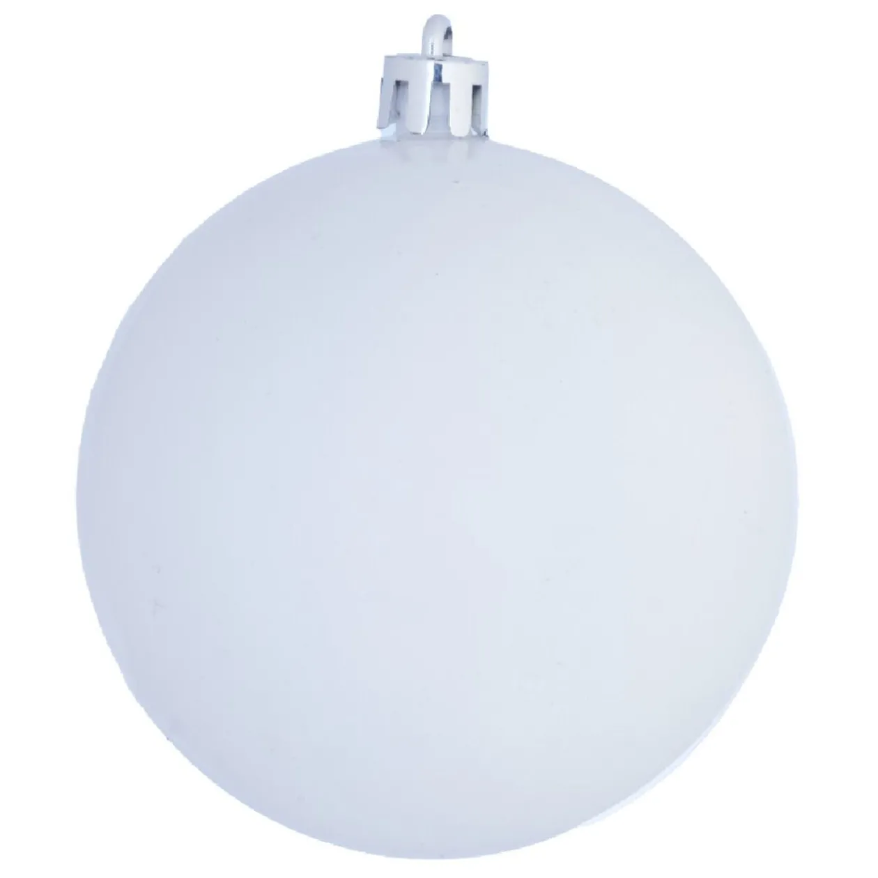 Boule de Noël blanc rose mat brillant x8