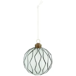 Boule de Noël design en verre